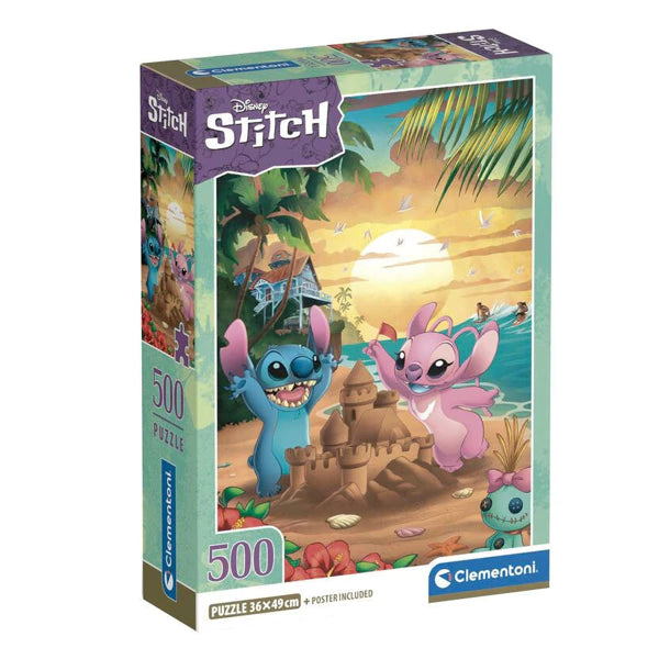 Clementoni Lilo & Stitch palapeli, 500 palaa + juliste