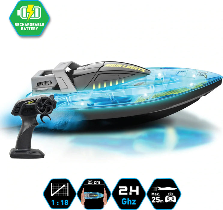 Exost Aqua Lights Kauko-Ohjattava Pikavene LED-valoilla