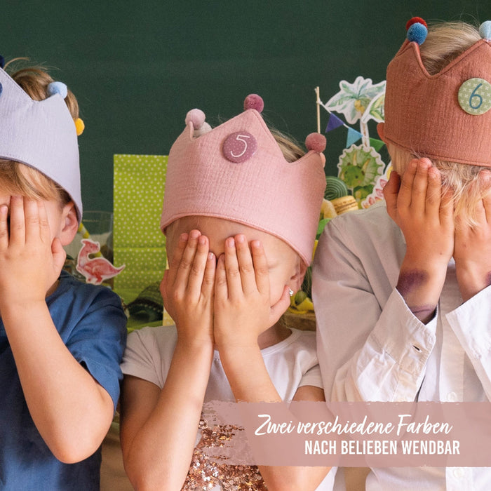 Lasten kruunu syntymäpäivät - vaaleanpunainen