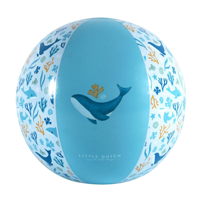 Little Dutch puhallettava Rantapallo - Ocean Dream blue