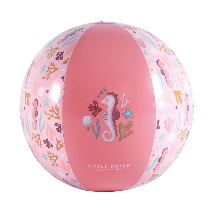 Little Dutch puhallettava Rantapallo - Ocean Dream pink
