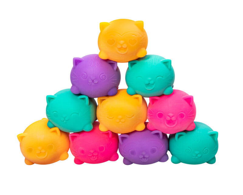 NEEDOH Cool Cats kissa puristelu lelu 3kpl