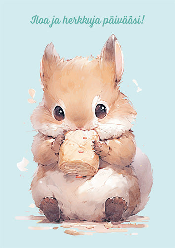 Onnittelukortti Hamsteri