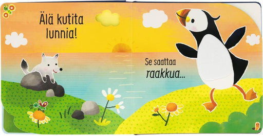 Oppi&ilo Älä kutita jääkarhua ääni- ja koskettelukirja