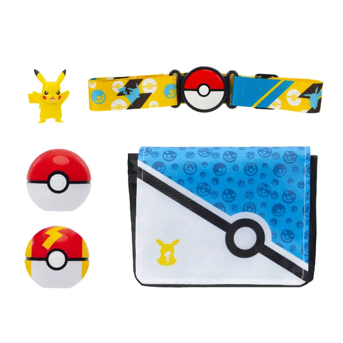 Pokemon Poké Ball Clip 'n' Go Pikachu - vyö ja laukku setti