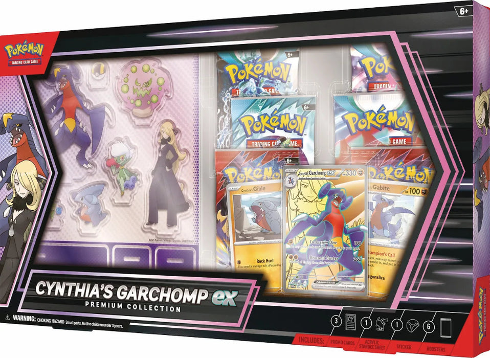 Pokemon Cynthia's Garchomp ex Premium Collection keräilykortit