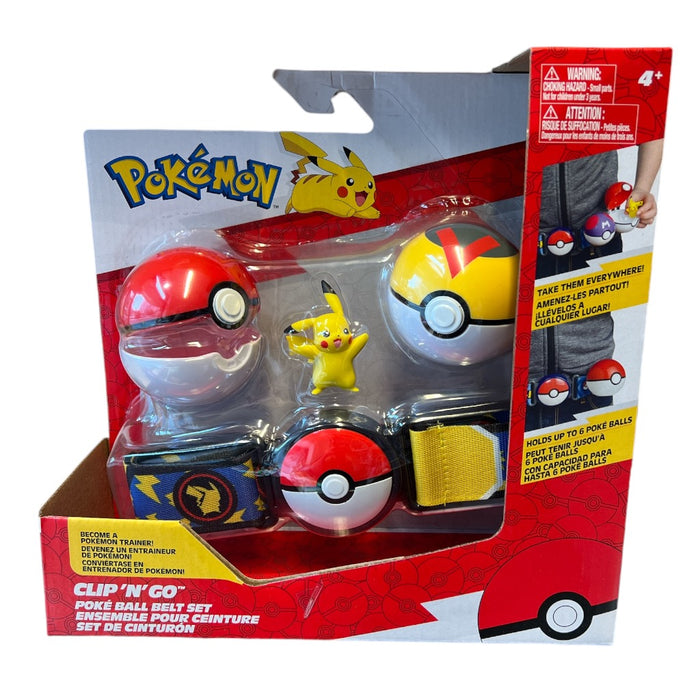 Pokemon Poké Ball Clip 'n' Go leikkisetti vyöllä - Pikachu