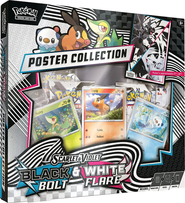 Pokemon SV10.5 Poster Collection kortti pakkaus - Black Bolt & White Flare