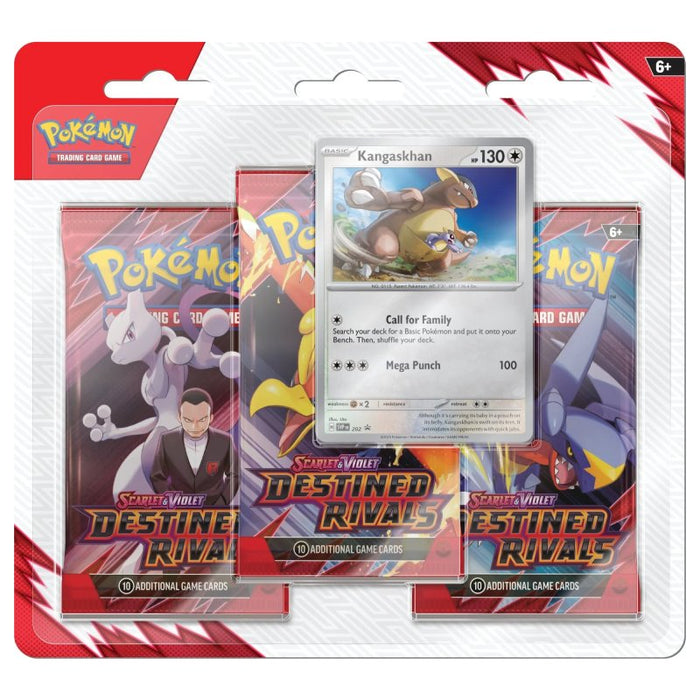 Pokemon SV10: Destined Rivals 3-Pack Blister - Kangaskhan