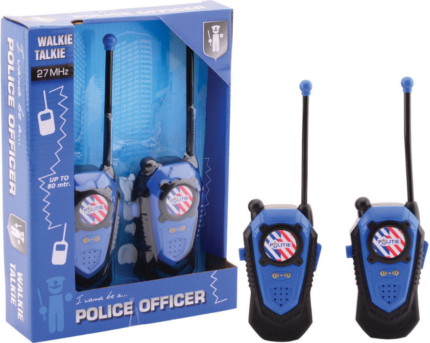 Poliisin Walkie Talkie radiopuhelin setti