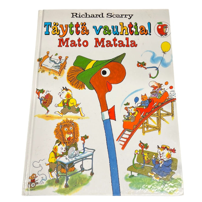 Richard Scarry Täyttä vauhtia Mato Matala -kirja - Second Hand