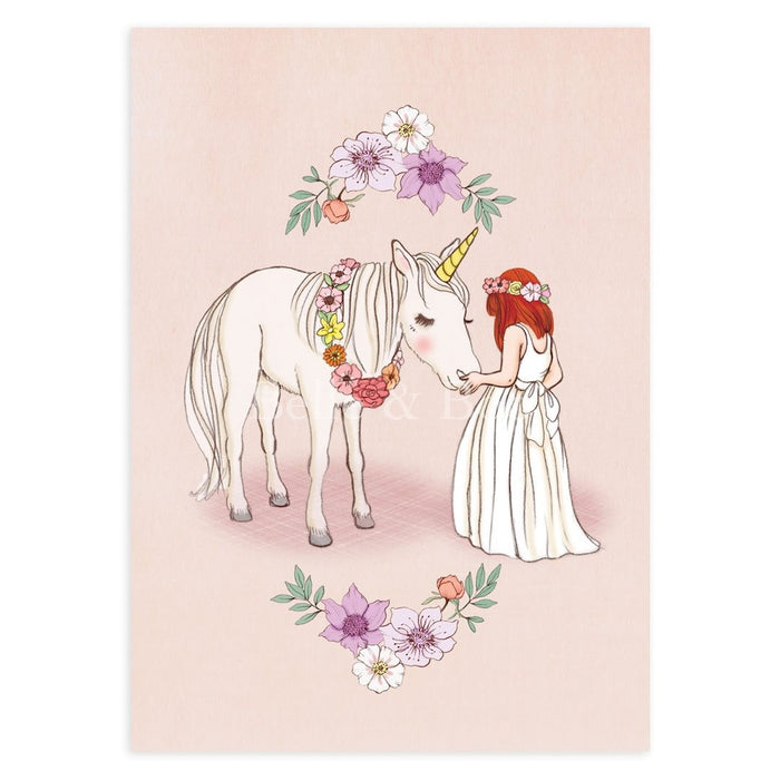 Belle & Boo Hello Unicorn kortti