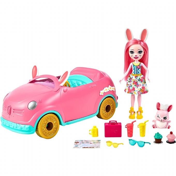 Enchantimals Bree Bunny ja auto leikkisetti