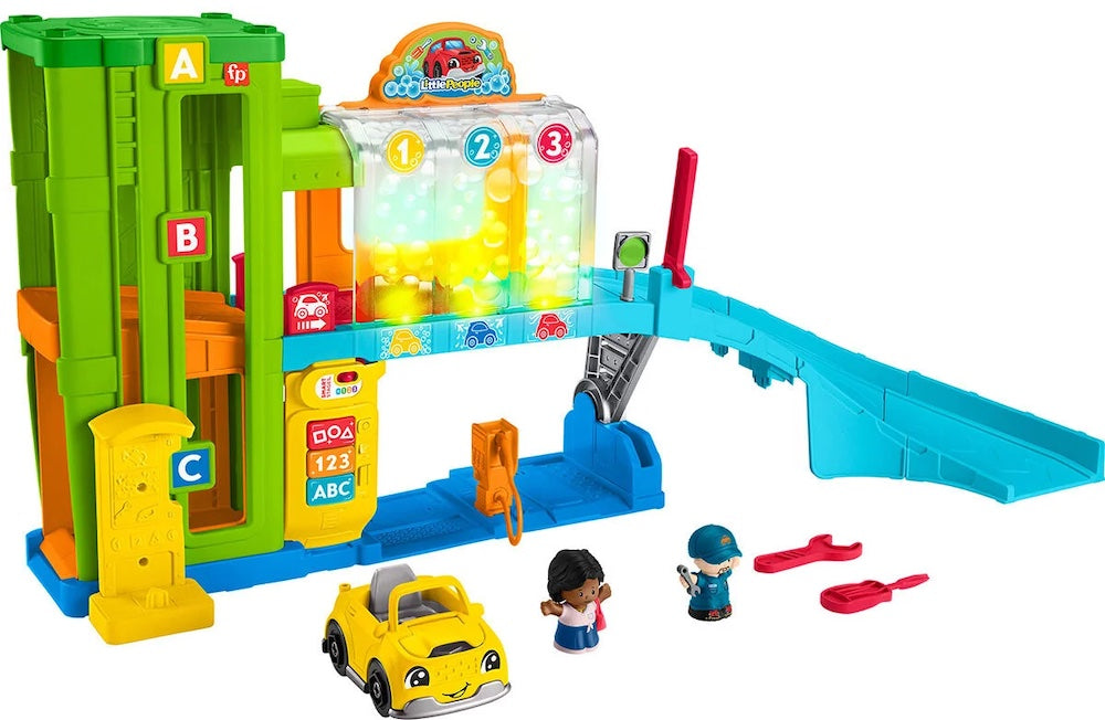 Fisher Price Little People Huolto-asema -autoleikki
