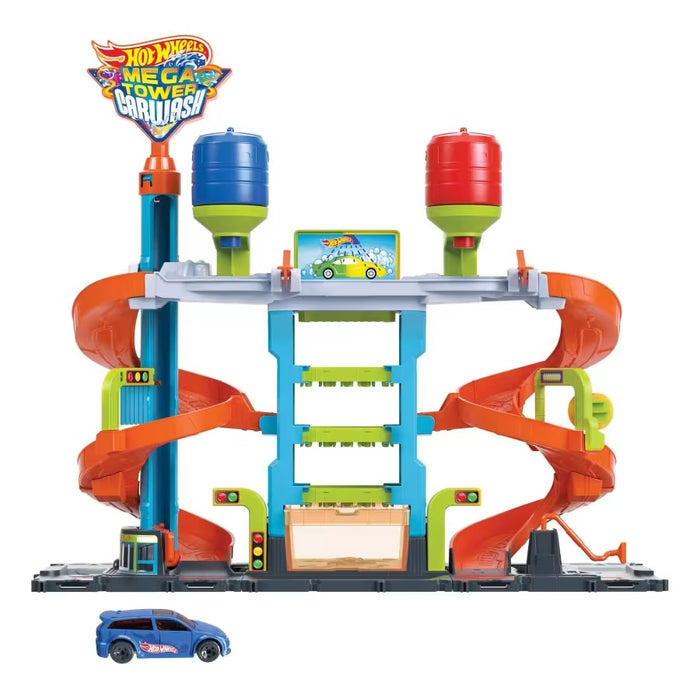 Hot Wheels City Mega Tower Car Wash auto leikkisetti