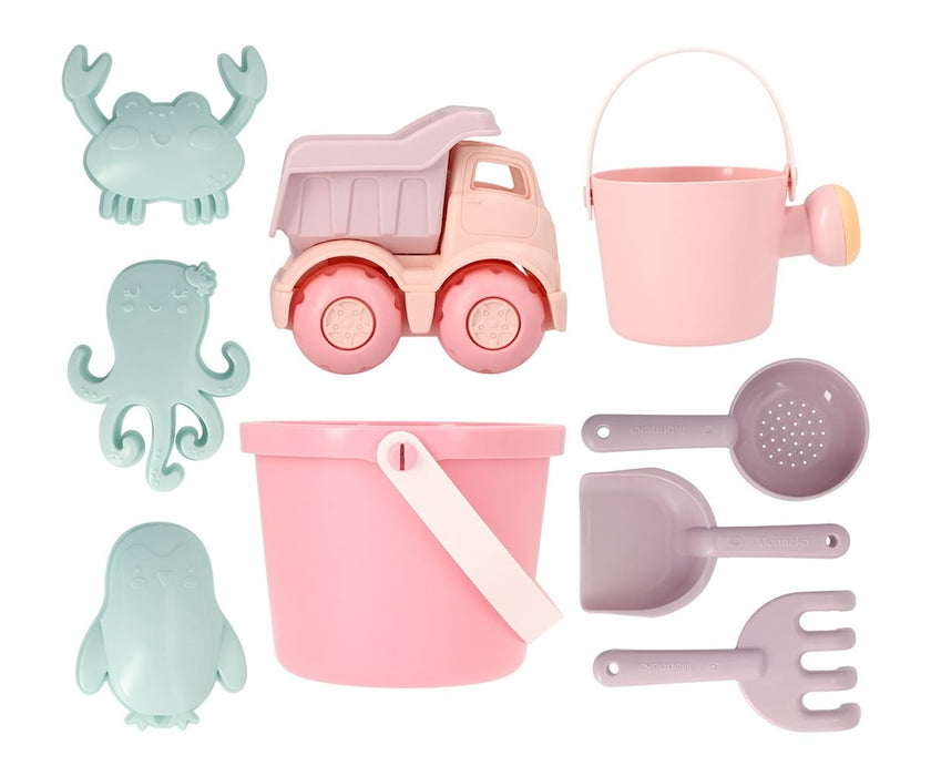 Monnëka lasten hiekkalelut - pastel pink