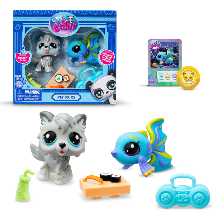 Littlest Pet Shop G7 Rockin' Sushi Pet Pair