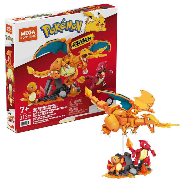 Mega Construx Pokemon Charmander Evolution -rakennussetti