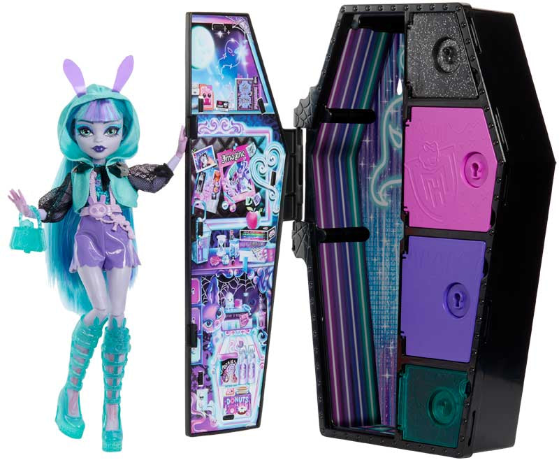 Monster High Skulltimate Secrets Twyla nukke ja vaatekaappi