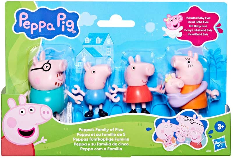 Pipsa Possu perhe -figuurit 5kpl