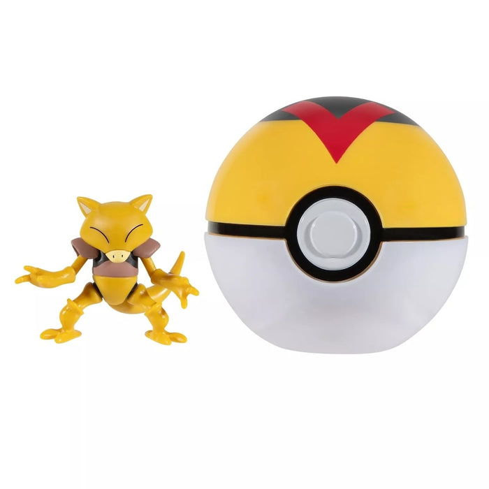 Pokemon Abra figuuri ja Clip'n' Go - poke pallo