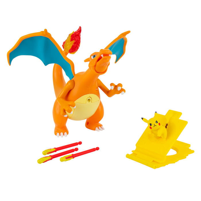 Pokemon Fire Fly Charizard vs Pikachu Battle interaktiivinen leikkisetti