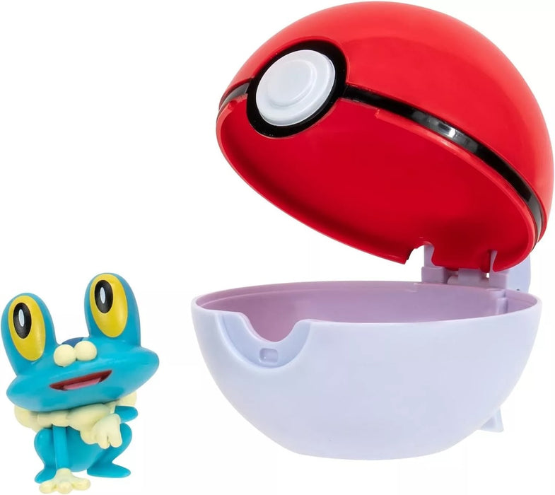 Pokemon Froakie figuuri ja Clip'n' Go - poke pallo