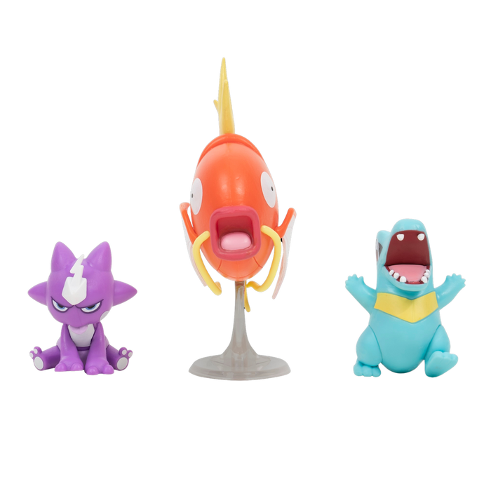 Pokemon Battle figuuri 3-Pack - Toxel + Totodile + Magikarp