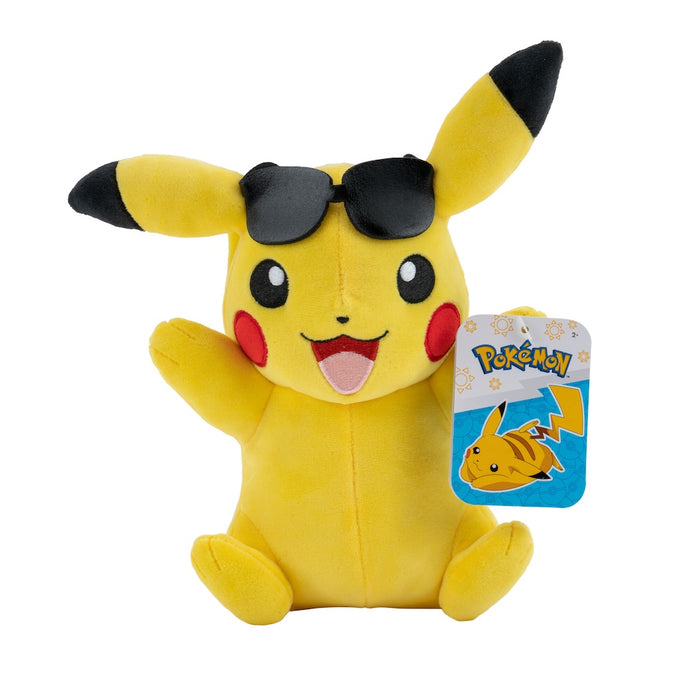 Pokemon Pikachu + aurinkolasit pehmolelu 20cm