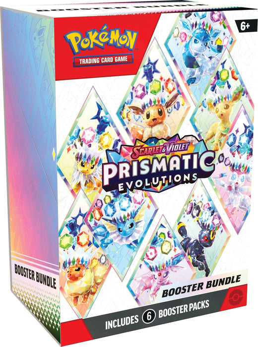 Pokemon Scarlet & Violet Prismatic Evolutions Booster Bundle keräilykortti pakkaus