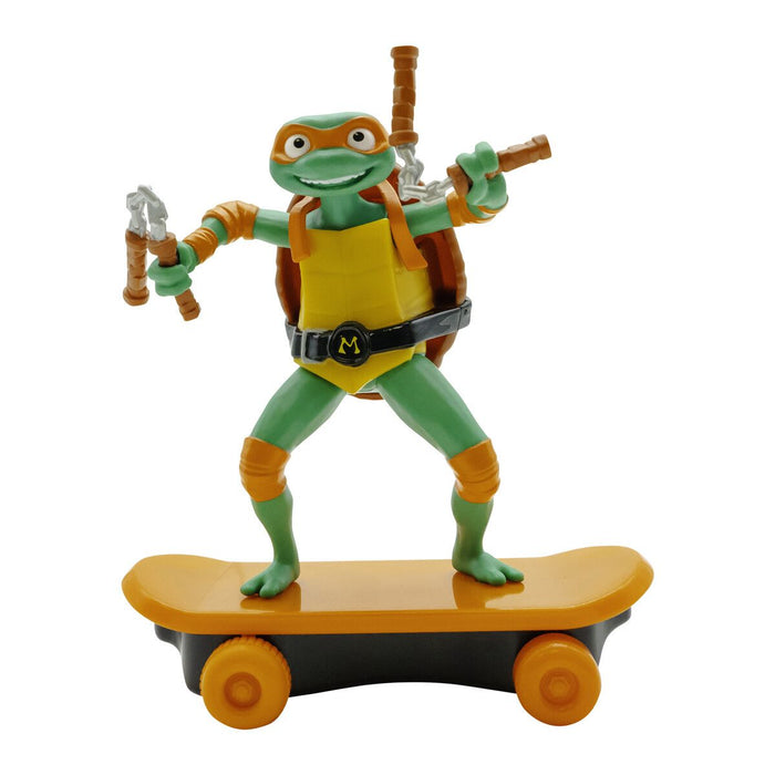 Turtles Sewer Shredders skeittaava Michelangelo figuuri
