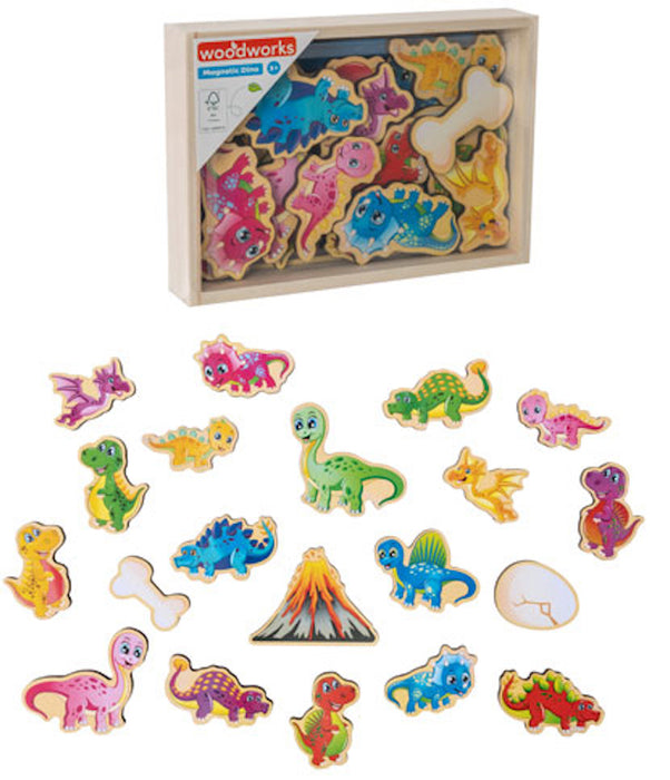 Woodworks puiset Dinosaurus magneetit