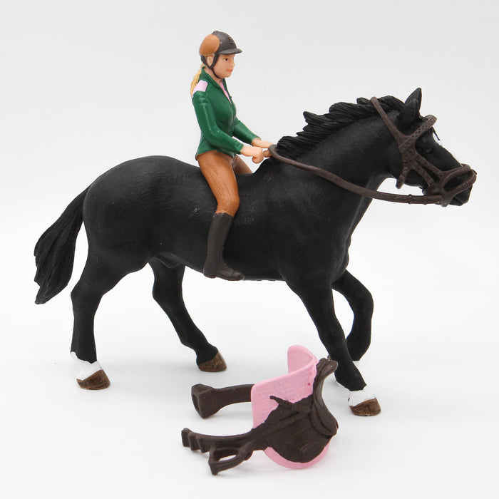 Schleich Hevonen, varusteet ja ratsastaja