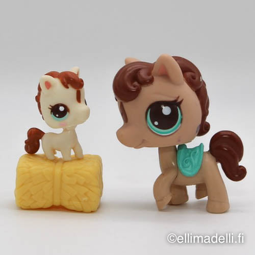 Littlest Petshop Hevonen #2666 ja vauva #2667