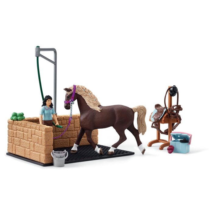 Schleich 42438 Pesupaikka Emily ja Luna hevonen