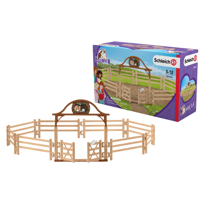 Schleich 42434 Hevosten aitaus portilla