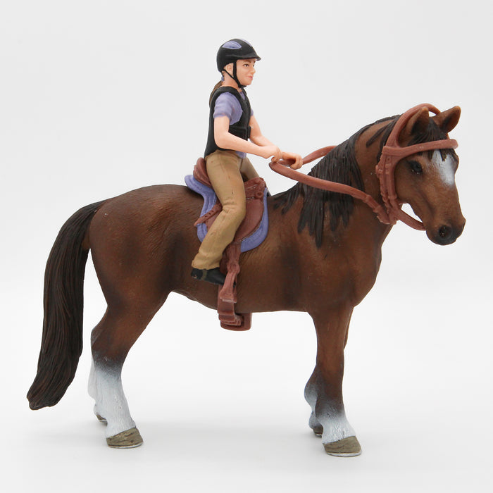 Schleich Hevonen, varusteet ja ratsastaja