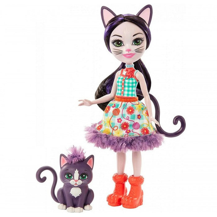 Enchantimals Ciesta Cat nukke ja lemmikki
