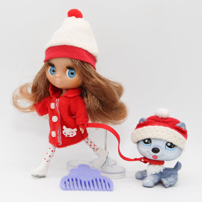 Littlest Petshop Blythe nukke B1 ja Husky #1617