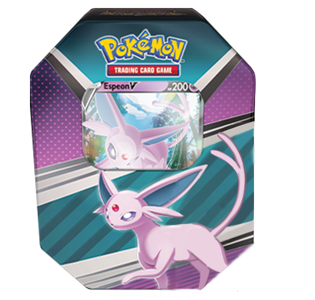 Pokémon V Heroes Tin Espeon V keräilykortti -pakkaus