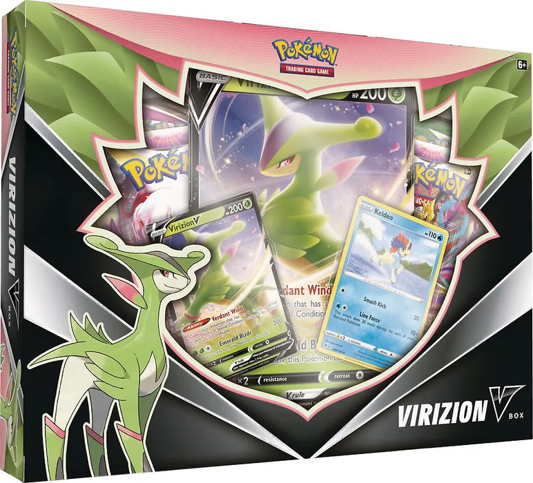 Pokemon Virizion V Box keräilykortti -pakkaus