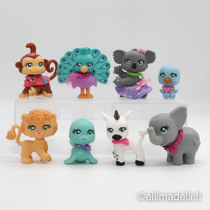 Polly Pocket eläimet 8kpl - Muut lelut