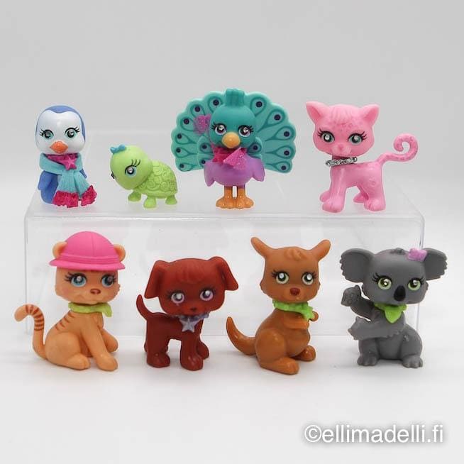 Polly Pocket eläimet 8kpl - Muut lelut
