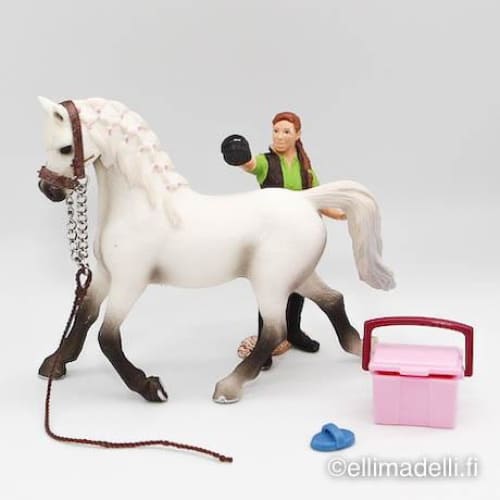 Schleich Hevonen varusteet ja hoitaja - Schleich second hand
