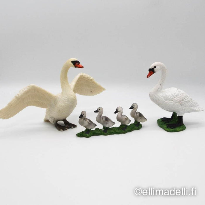 Schleich Joutsen pariskunta ja 4 poikasta - Schleich second