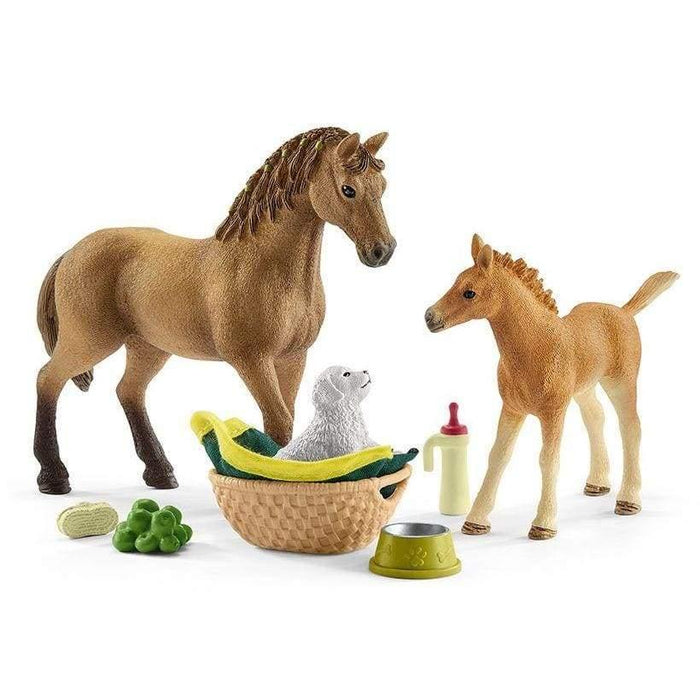 Schleich Sarahin eläinvauva setti 42432 - Schleich/Papo