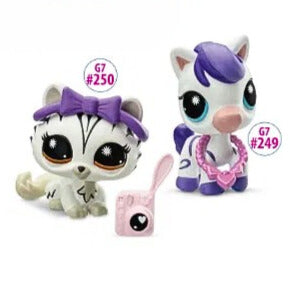 Littlest Pet Shop G7 S4 Pet pair, Seepra #249 ja Kissa #250 - Ennakkotilaus