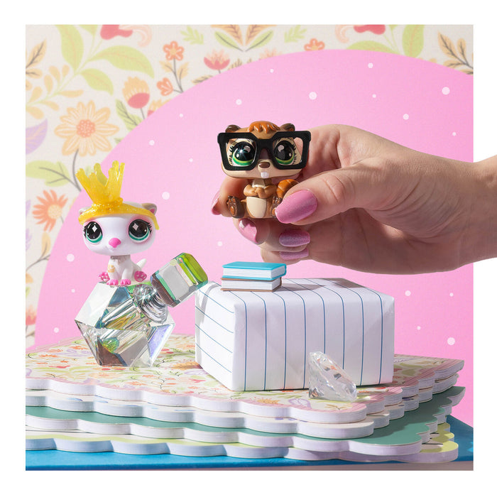 Littlest Pet Shop G7 S5 Books & Bling Pet Pair, Majava #417 ja Saukko #418
