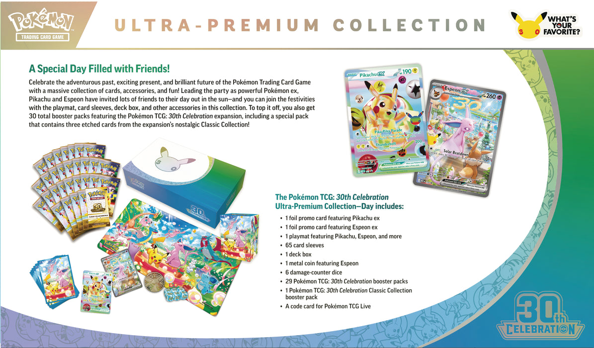 Pokémon 30th Celebration Ultra Premium Collection Day - Ennakkotilaus