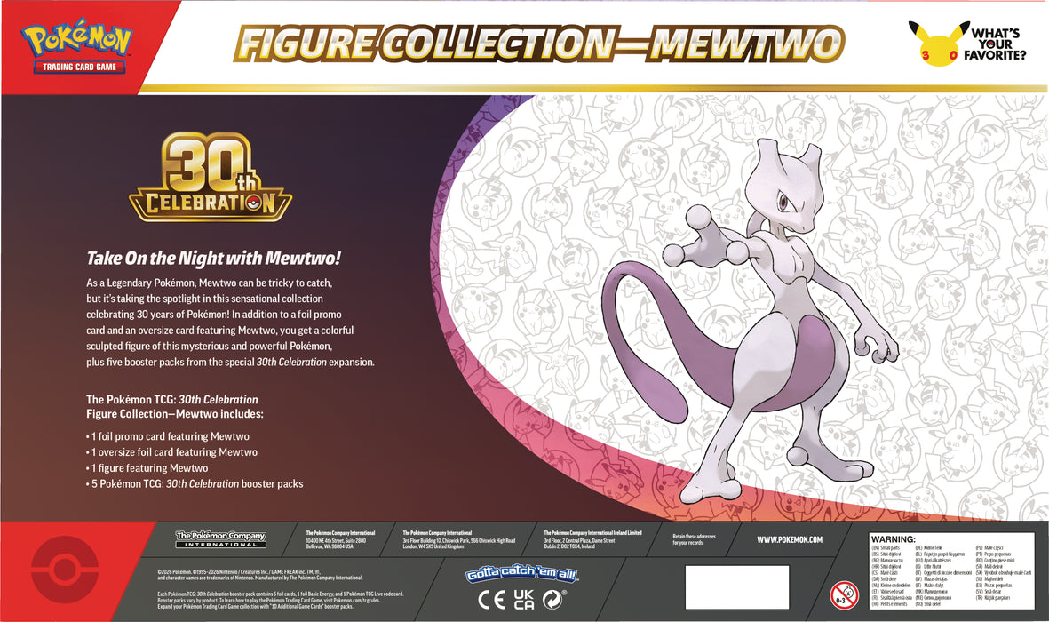 Pokémon 30th Celebration Figure Collection Mewtwo - Ennakkotilaus